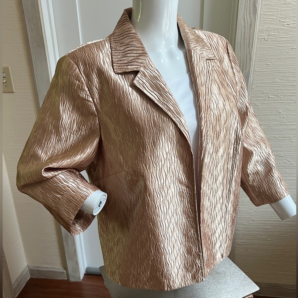 Fully Lined Champagne Dressy Jacket  12P